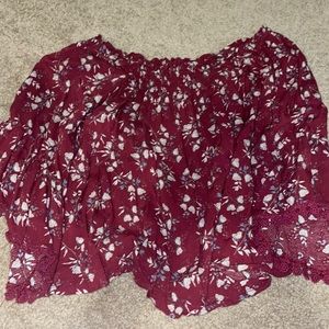 Off the shoulder blouse